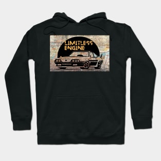 Vintage car with limitless engine Hoodie